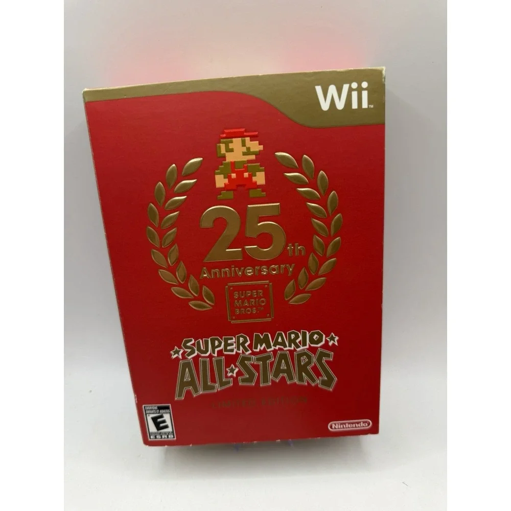 Mint Nintendo Wii Super Mario All-Stars 25th Anniversary Edition Fast Shipping